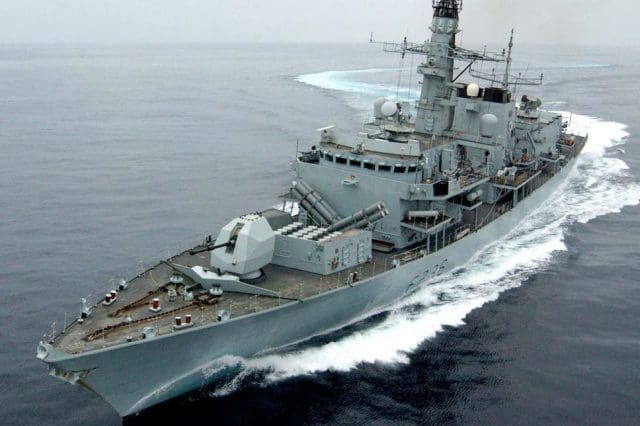 British Navy Warship